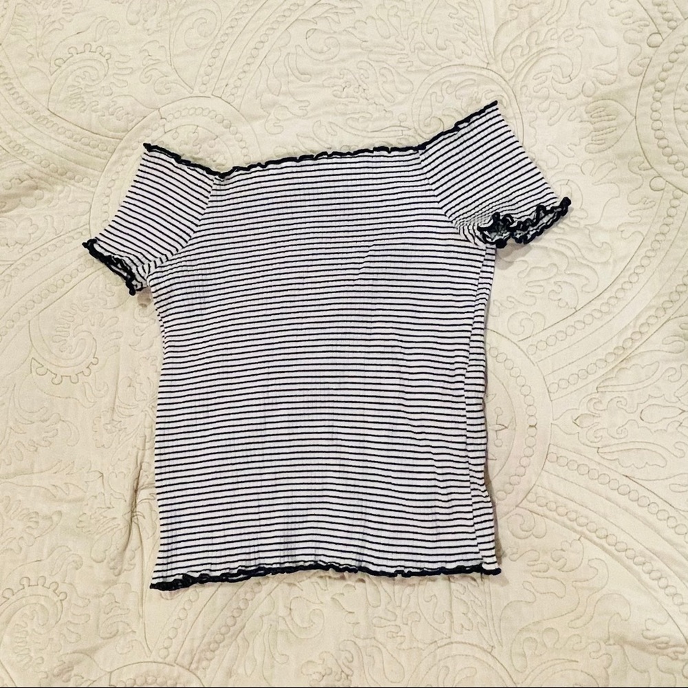 Zara off the shoulder knit top